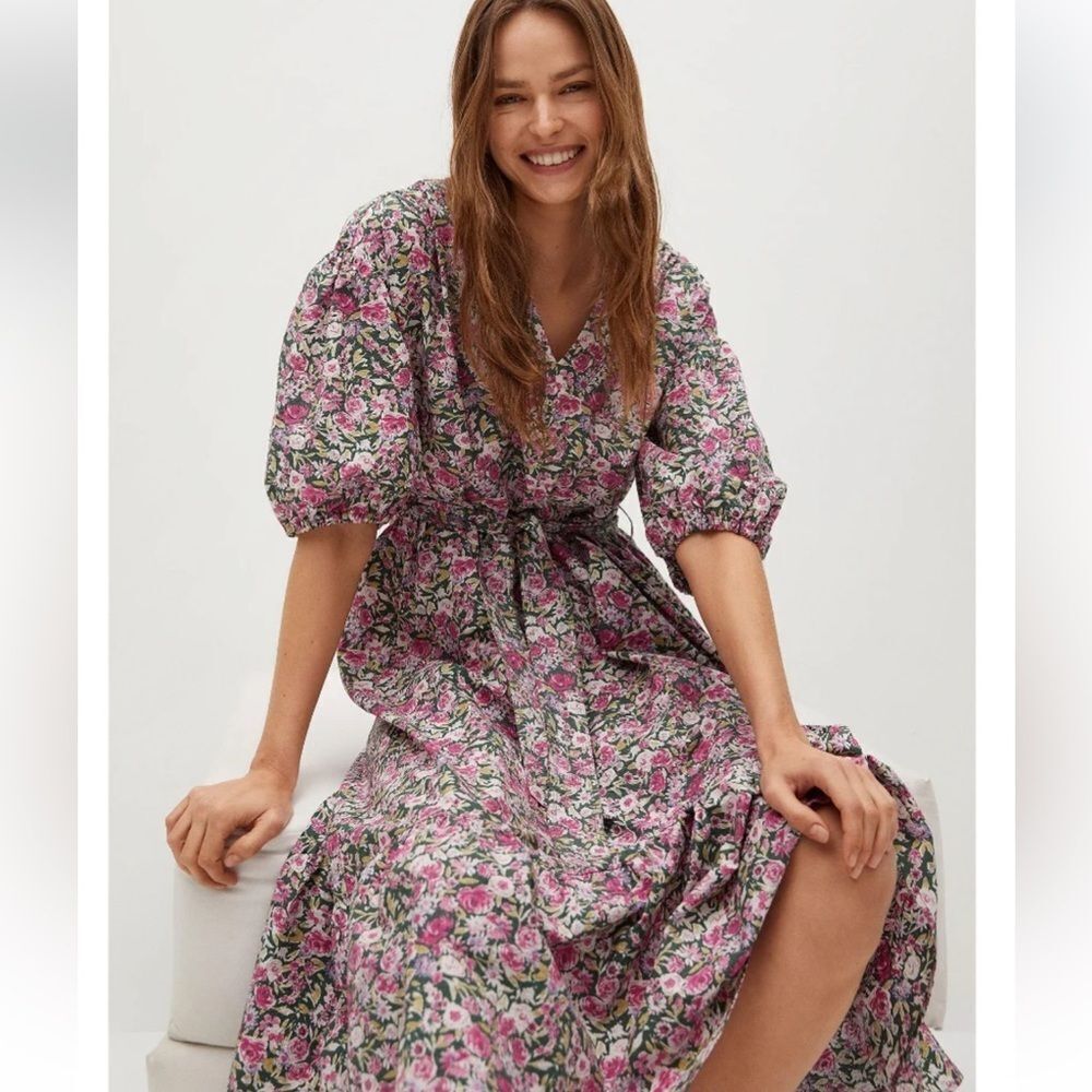 Mango floral dress